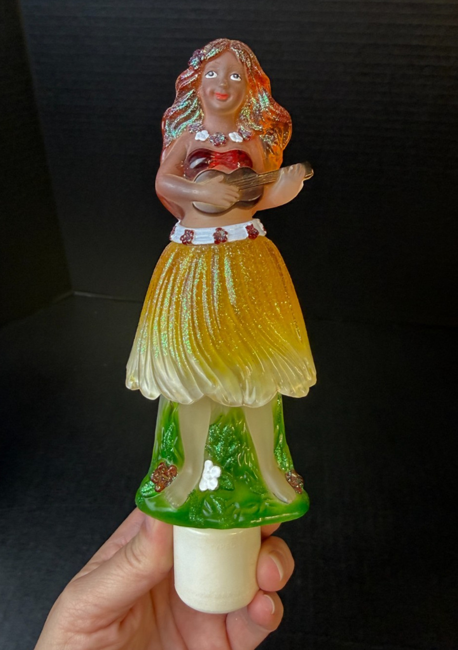 Seasons of Cannon Falls Hula Girl Dancer Bobble Nightlight Rare